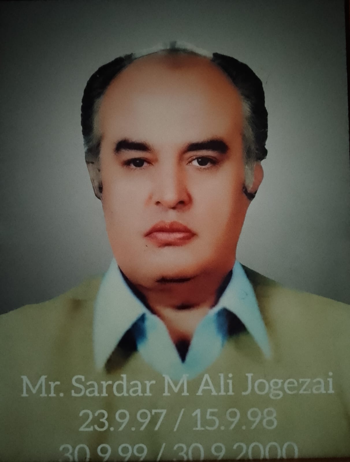 Mr. Sardar Muhammad Ali Jogezai